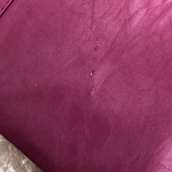 Hot pink leather purse - Picture 3 of 4